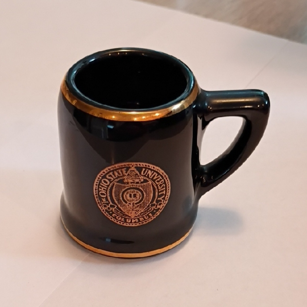 Vintage Ohio State University ceramic shot glass